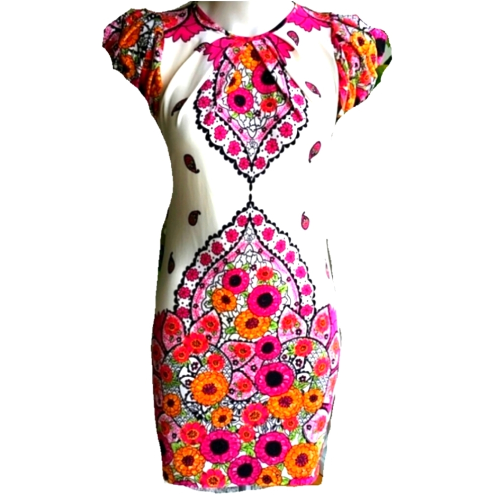 Vintage Y2K Rampage Floral Backless Dress Size Extra Small